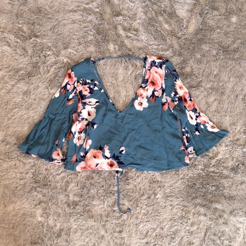 Entourage Clothing floral crop top